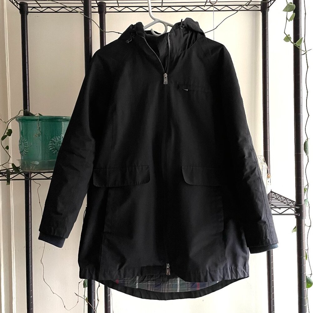 Pendleton Plaid Lined Rain Jacket - W's S, Black